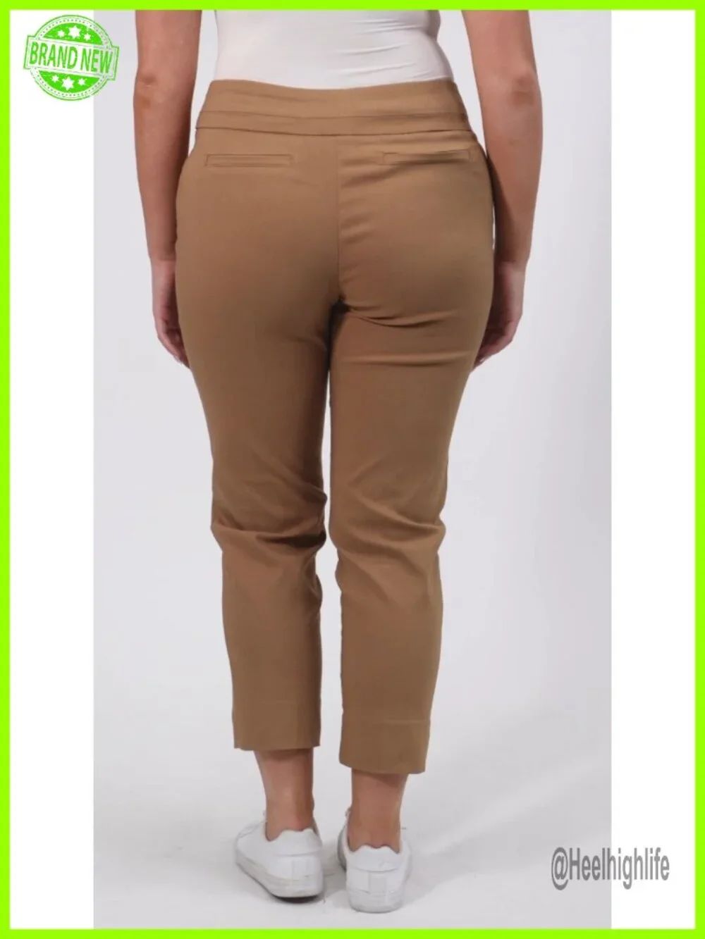 Slim Fit Pull-On Ankle Pants with Millennium Fabric